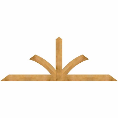 Ekena Millwork Richland Rough Sawn Timber Gable Bracket, Western Red Cedar, 108"W x 40"H x 2"D x 6"F, 9/12 Pitch GBW108X40X0206RIC00RWR